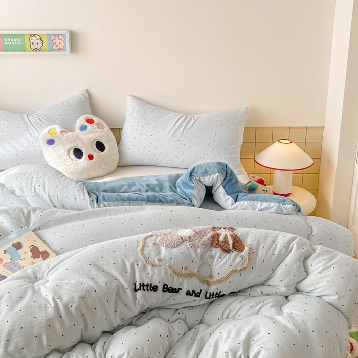 91家纺网 家纺一手货源 找家纺 （总）老帅的工厂店 2025新款云感双层纱毛巾绣懒人被被子被芯