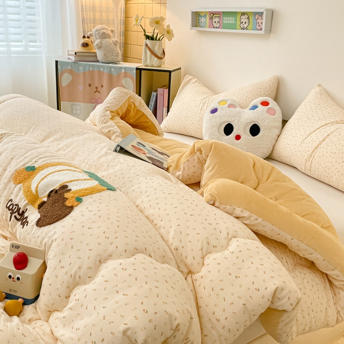 91家纺网 家纺一手货源 找家纺 老帅的工厂店 2025新款云感双层纱毛巾绣懒人被被子被芯 卡皮巴拉