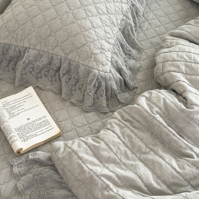 91家纺网 家纺一手货源 找家纺 （总）上喜 2025新款六代砂洗床盖三件套+多功能夏被