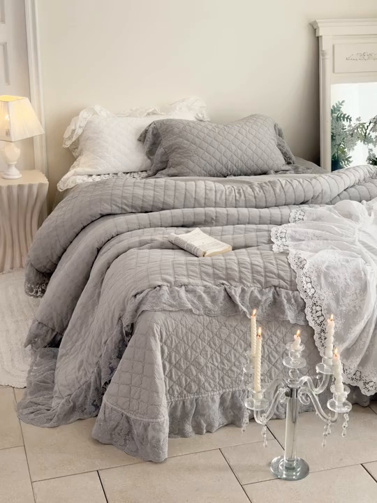 91家纺网 家纺一手货源 找家纺 （总）上喜 2025新款六代砂洗床盖三件套+多功能夏被