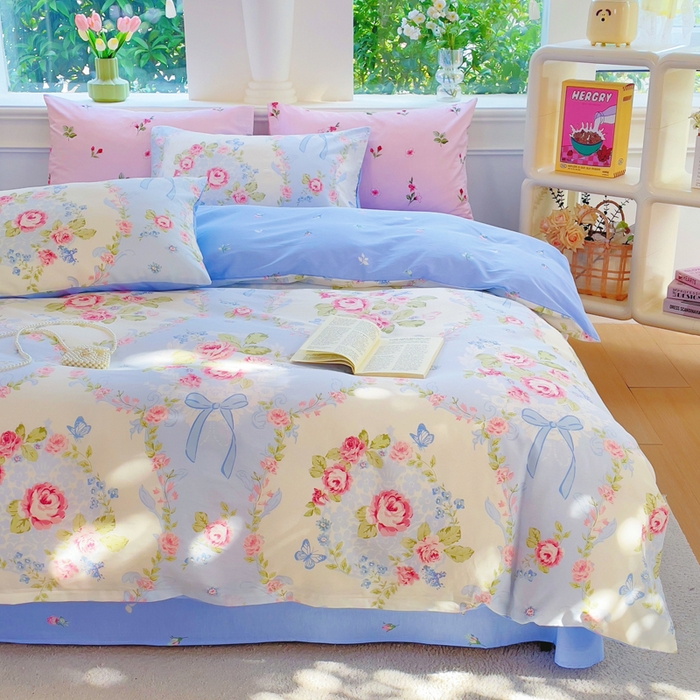 91家纺网 家纺一手货源 找家纺 （总）集布 2025新款12868全棉喷气印花四件套