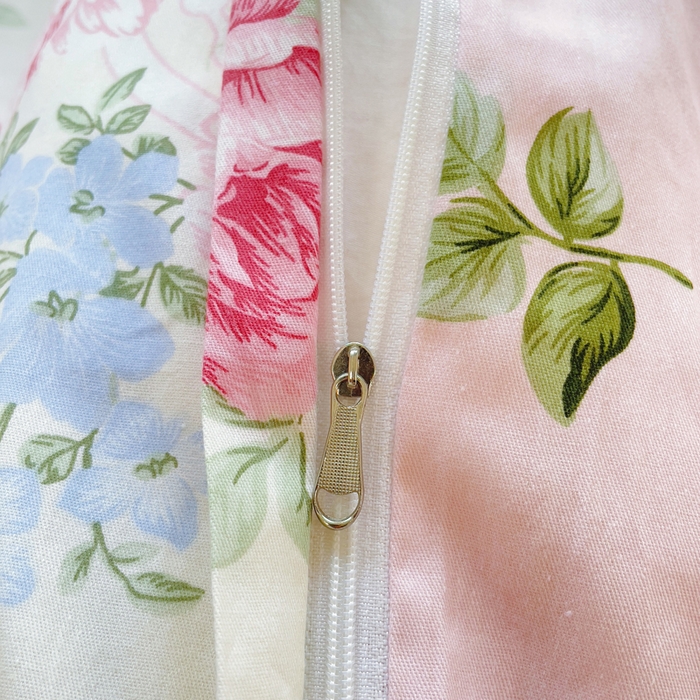 91家纺网 家纺一手货源 找家纺 集布 2025新款12868全棉喷气印花四件套 海仁粉