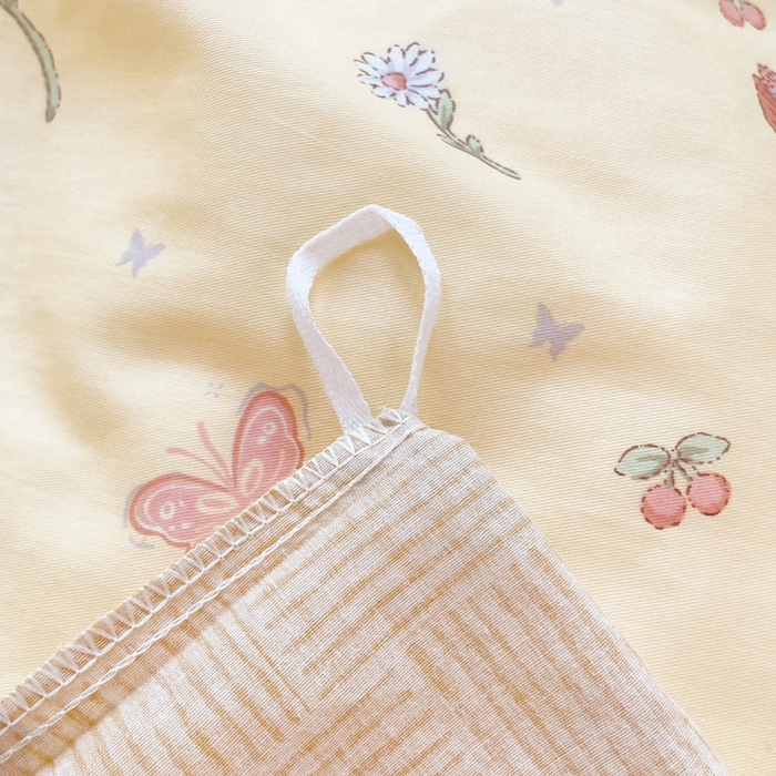 91家纺网 家纺一手货源 找家纺 集布 2025新款12868全棉喷气印花四件套 萌萌兔黄