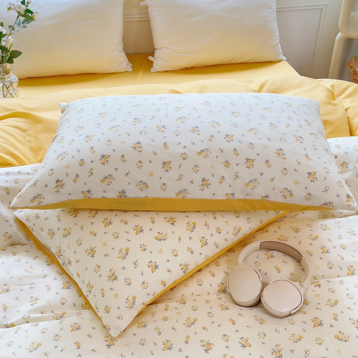 91家纺网 家纺一手货源 找家纺 集布 2025新款12868全棉喷气印花四件套 茉莉花