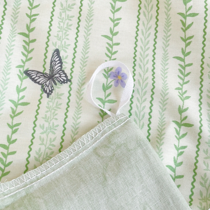 91家纺网 家纺一手货源 找家纺 集布 2025新款12868全棉喷气印花四件套 仙草