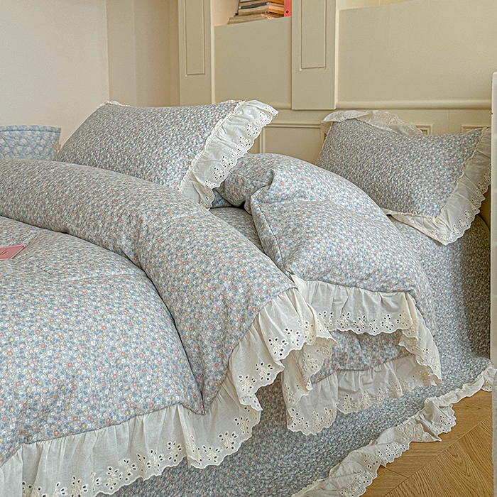 91家纺网 家纺一手货源 找家纺 （总）源舜家纺 2025新款全棉双层纱床盖三件套四件套