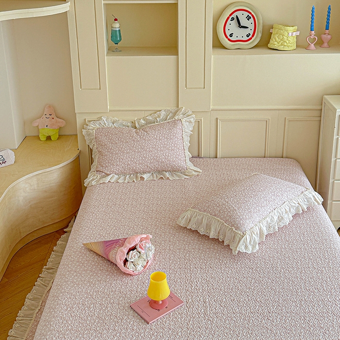 91家纺网 家纺一手货源 找家纺 （总）源舜家纺 2025新款全棉双层纱床盖三件套四件套