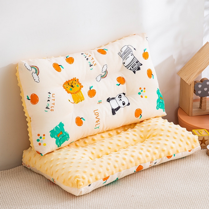 91家纺网 家纺一手货源 找家纺 （总） 云眠枕芯 2025新款全棉儿童豆豆枕头枕芯 