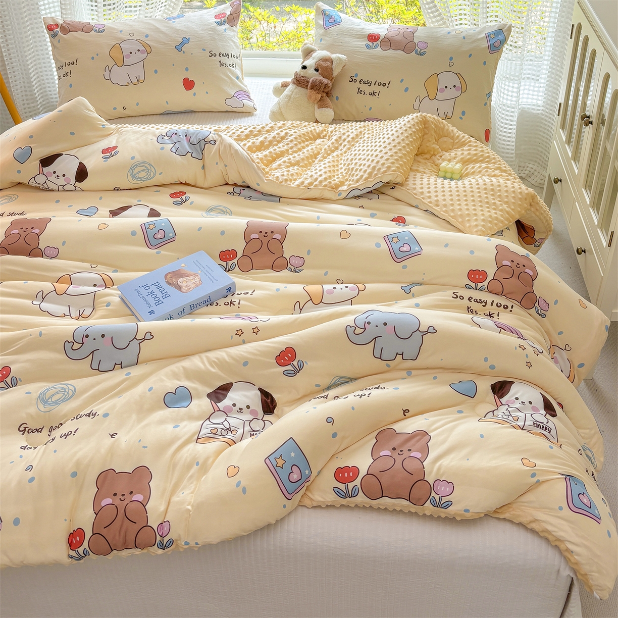 91家纺网 家纺一手货源 找家纺 （总）恒畅 2025新款A类针织棉大豆被被子被芯