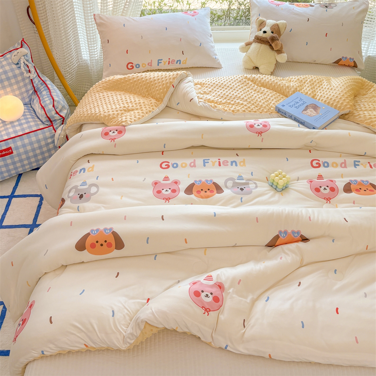 91家纺网 家纺一手货源 找家纺 （总）恒畅 2025新款A类针织棉大豆被被子被芯