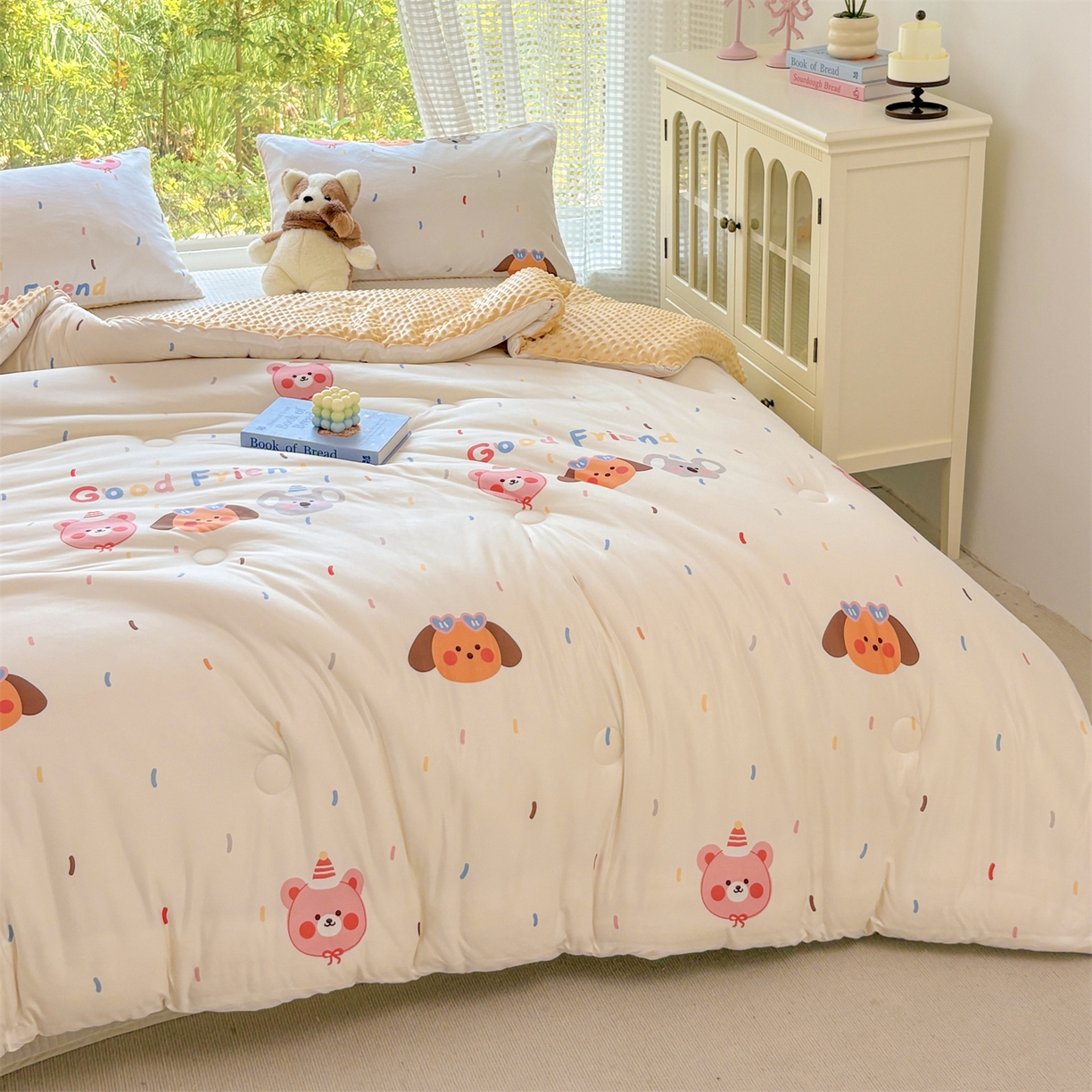 91家纺网 家纺一手货源 找家纺 （总）恒畅 2025新款A类针织棉大豆被被子被芯