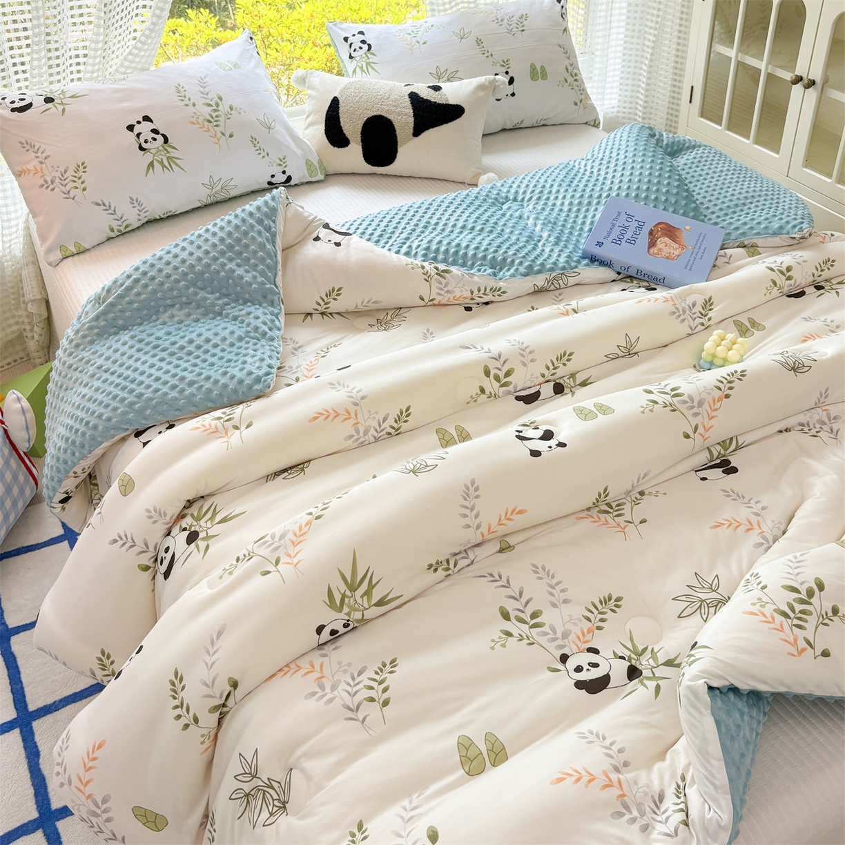 恒畅 2025新款A类针织棉大豆被被子被芯 趴趴熊