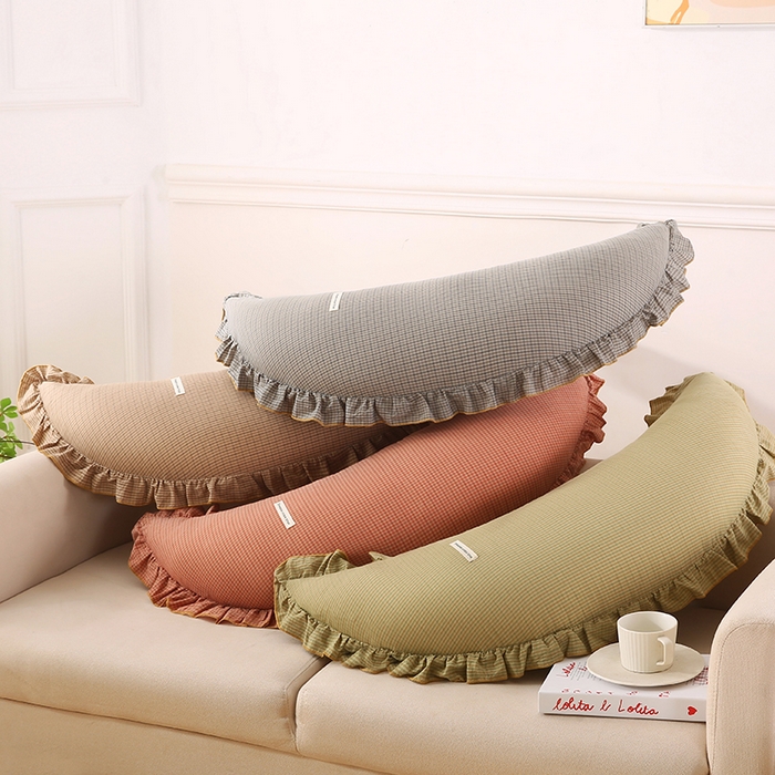 金牛枕芯 2025新款全棉棉麻月亮抱枕 组合图仅供参考不可下单