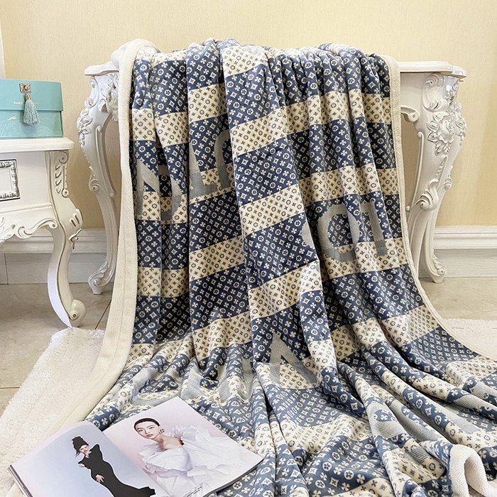 91家纺网 家纺一手货源 找家纺 卡奥 2025新款双层复合云貂绒北极绒休闲毛毯 羊羔-路易