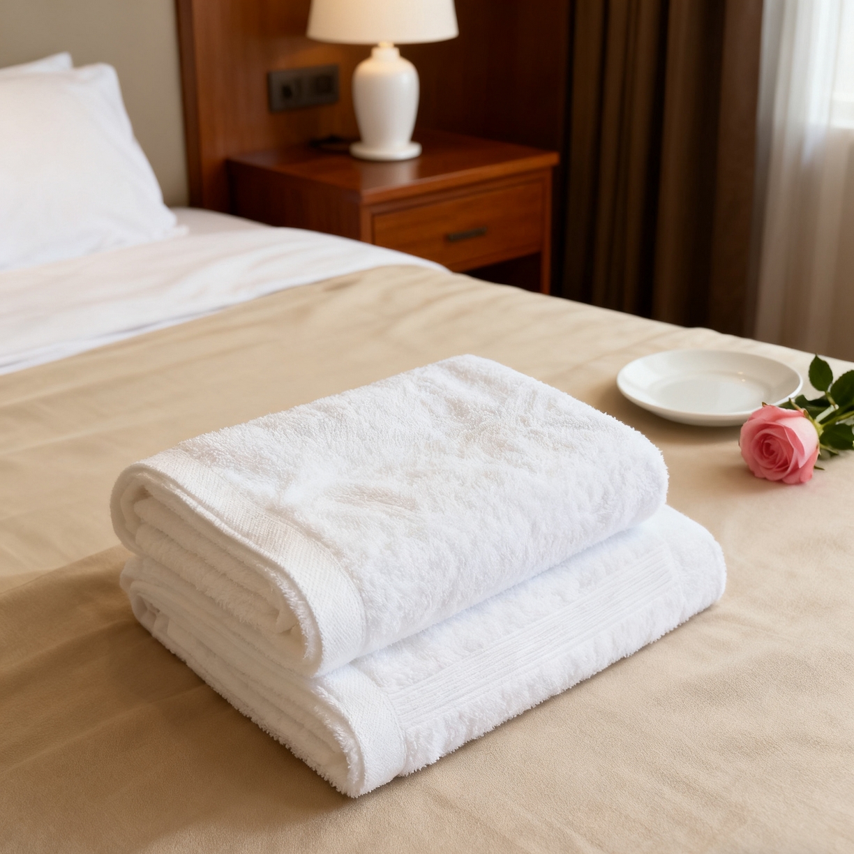 91家纺网 家纺一手货源 找家纺 安力森/诚臻酒店用品 2025新款星级酒店专用白色纯棉毛巾浴巾方巾面巾地巾宾馆养老院月子中心用 毛巾 方巾33x33/60g