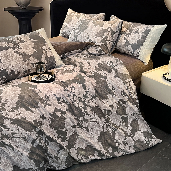 91家纺网 家纺一手货源 找家纺 （总）梦舒羽 2025新款A类原麻四件套蕾丝花边加厚被套1.5m床单床笠宿舍双人床套件