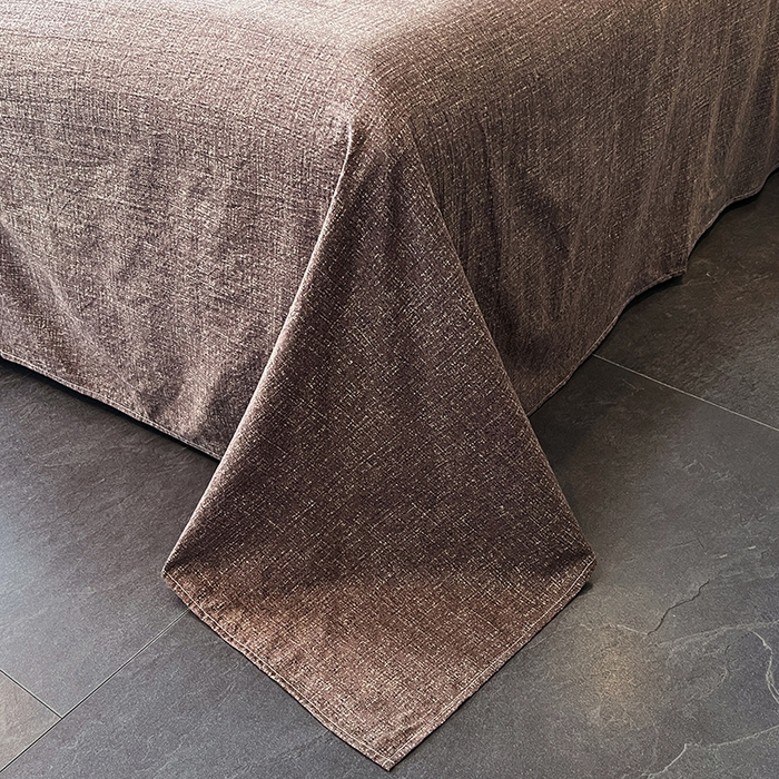 91家纺网 家纺一手货源 找家纺 梦舒羽 2025新款A类原麻四件套蕾丝花边加厚被套1.5m床单床笠宿舍双人床套件 繁花