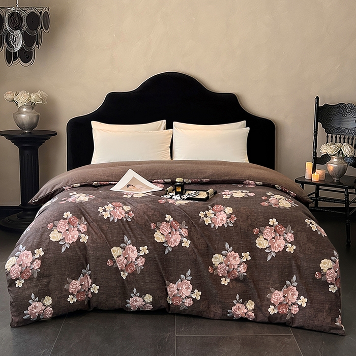 圣比熊 2025新款原麻亲肤单品被套单件被套 繁花