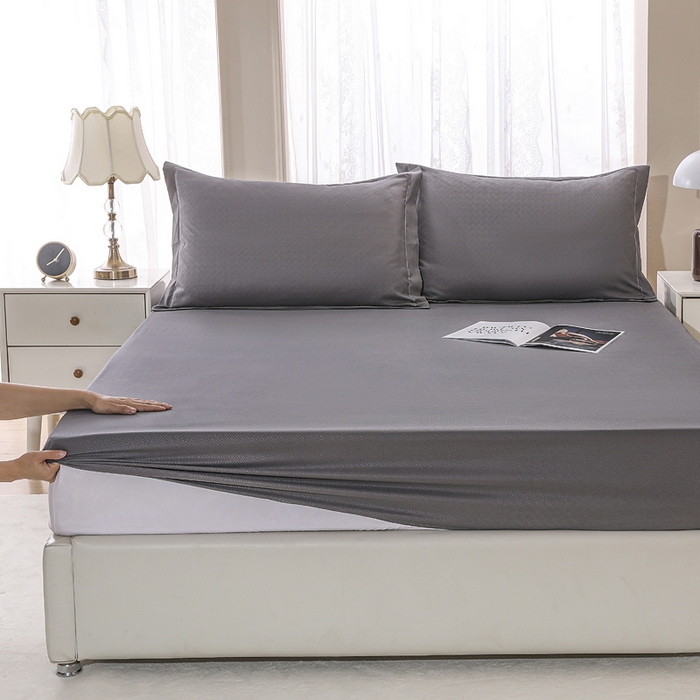 91家纺网 家纺一手货源 找家纺 卡诗兰 2025新款外贸跨境电商亚马逊速卖通单床笠三件套欧美尺寸多多跨境平台TEMU SHEIN 深灰