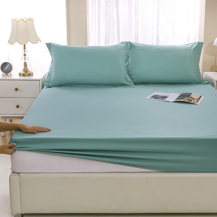 91家纺网 家纺一手货源 找家纺 卡诗兰 2025新款外贸跨境电商亚马逊速卖通单床笠三件套欧美尺寸多多跨境平台TEMU SHEIN 松绿