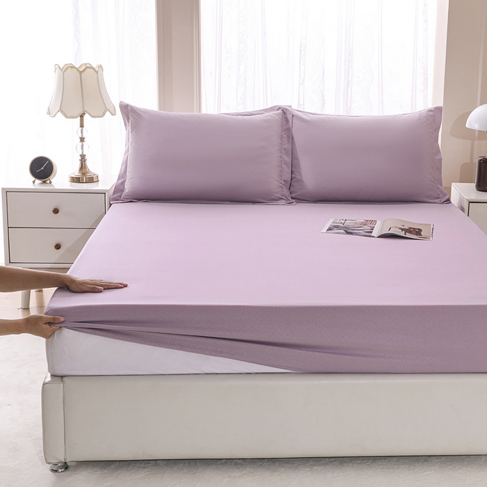 91家纺网 家纺一手货源 找家纺 卡诗兰 2025新款外贸跨境电商亚马逊速卖通单床笠三件套欧美尺寸多多跨境平台TEMU SHEIN 藤紫