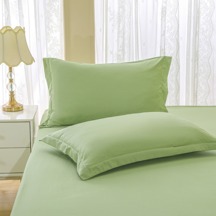 91家纺网 家纺一手货源 找家纺 卡诗兰 2025新款外贸跨境电商亚马逊速卖通单床笠三件套欧美尺寸多多跨境平台TEMU SHEIN 草绿