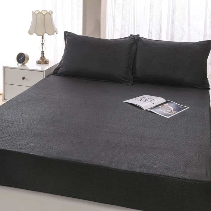 91家纺网 家纺一手货源 找家纺 卡诗兰 2025新款外贸跨境电商亚马逊速卖通单床笠三件套欧美尺寸多多跨境平台TEMU SHEIN 墨黑