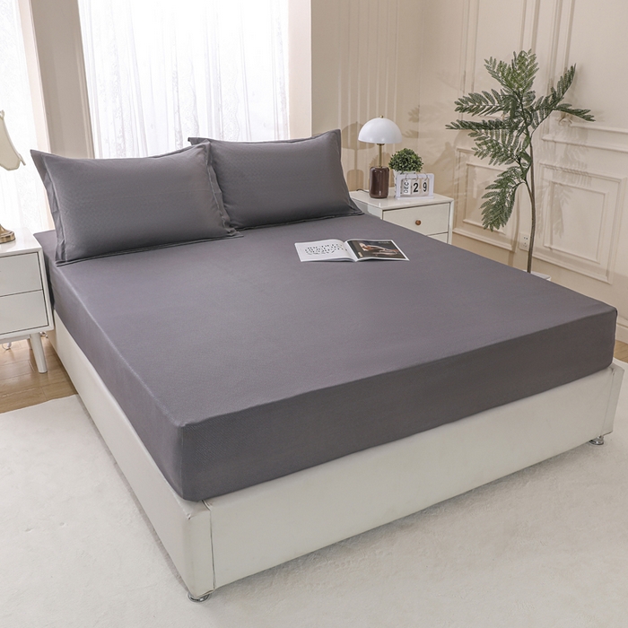 91家纺网 家纺一手货源 找家纺 卡诗兰 2025新款外贸跨境电商亚马逊速卖通单床笠三件套欧美尺寸多多跨境平台TEMU SHEIN 深灰