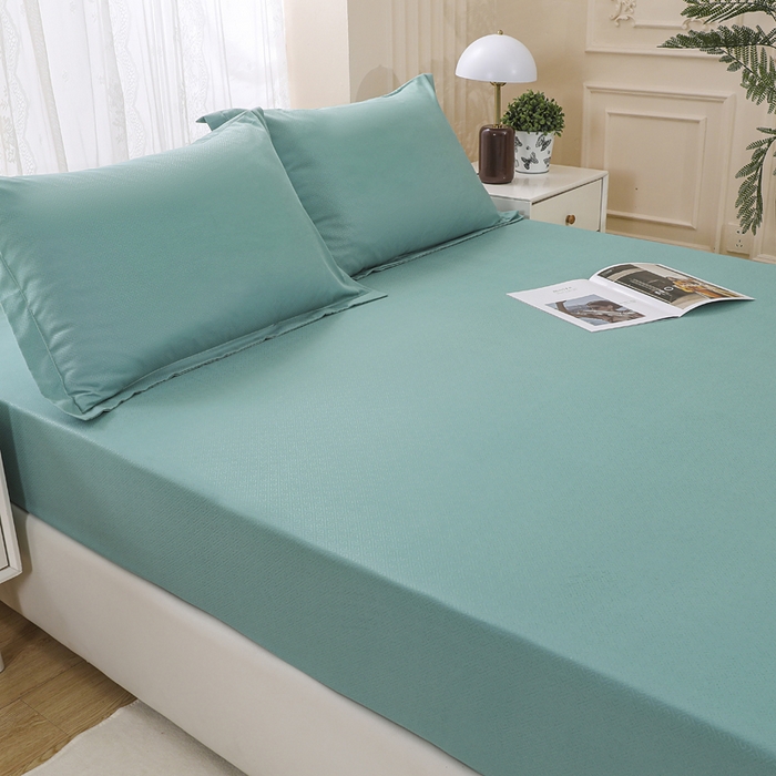 91家纺网 家纺一手货源 找家纺 卡诗兰 2025新款外贸跨境电商亚马逊速卖通单床笠三件套欧美尺寸多多跨境平台TEMU SHEIN 松绿