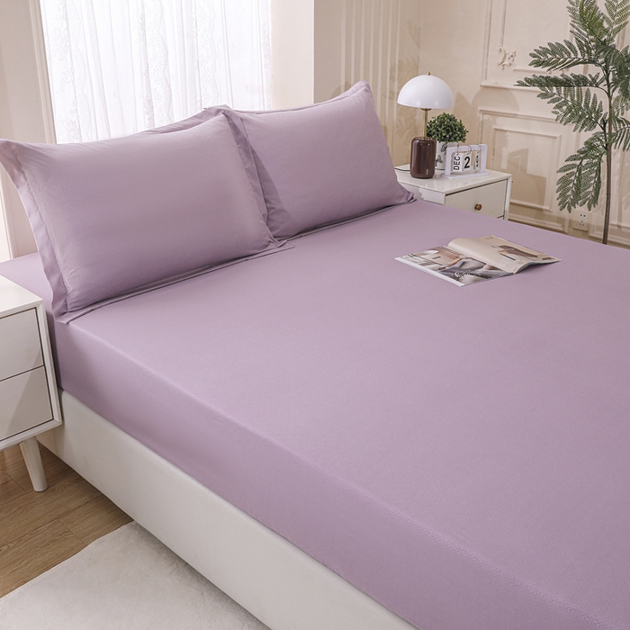 91家纺网 家纺一手货源 找家纺 卡诗兰 2025新款外贸跨境电商亚马逊速卖通单床笠三件套欧美尺寸多多跨境平台TEMU SHEIN 藤紫