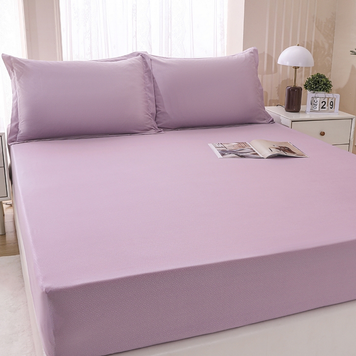 91家纺网 家纺一手货源 找家纺 卡诗兰 2025新款外贸跨境电商亚马逊速卖通单床笠三件套欧美尺寸多多跨境平台TEMU SHEIN 藤紫