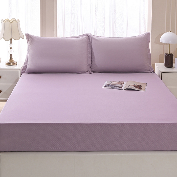 91家纺网 家纺一手货源 找家纺 卡诗兰 2025新款外贸跨境电商亚马逊速卖通单床笠三件套欧美尺寸多多跨境平台TEMU SHEIN 藤紫