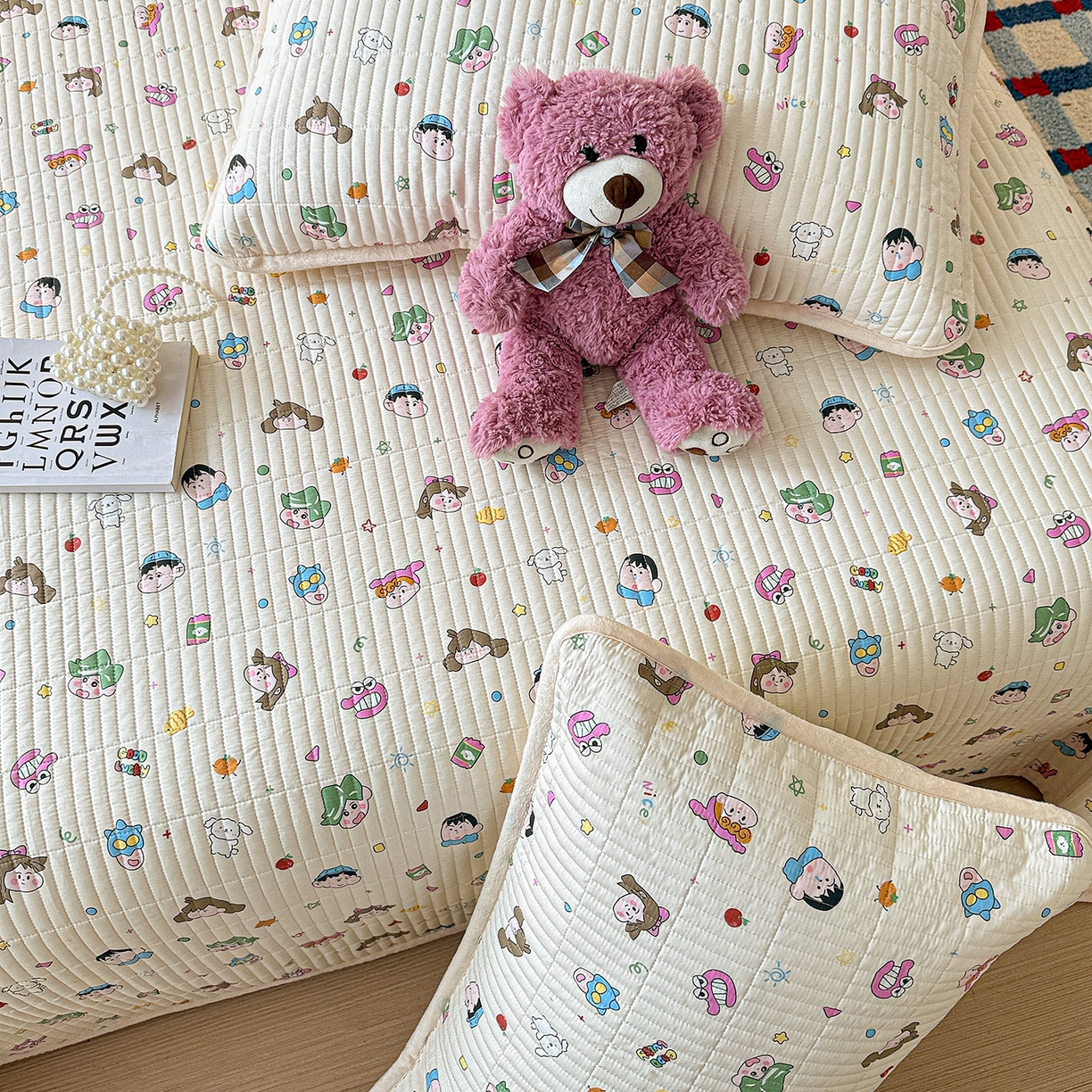 91家纺网 家纺一手货源 找家纺 橙子家居 2025新款棉加绒床盖床盖单件床盖单品床盖三件套夹层水洗棉花跑量款现货 新新一家