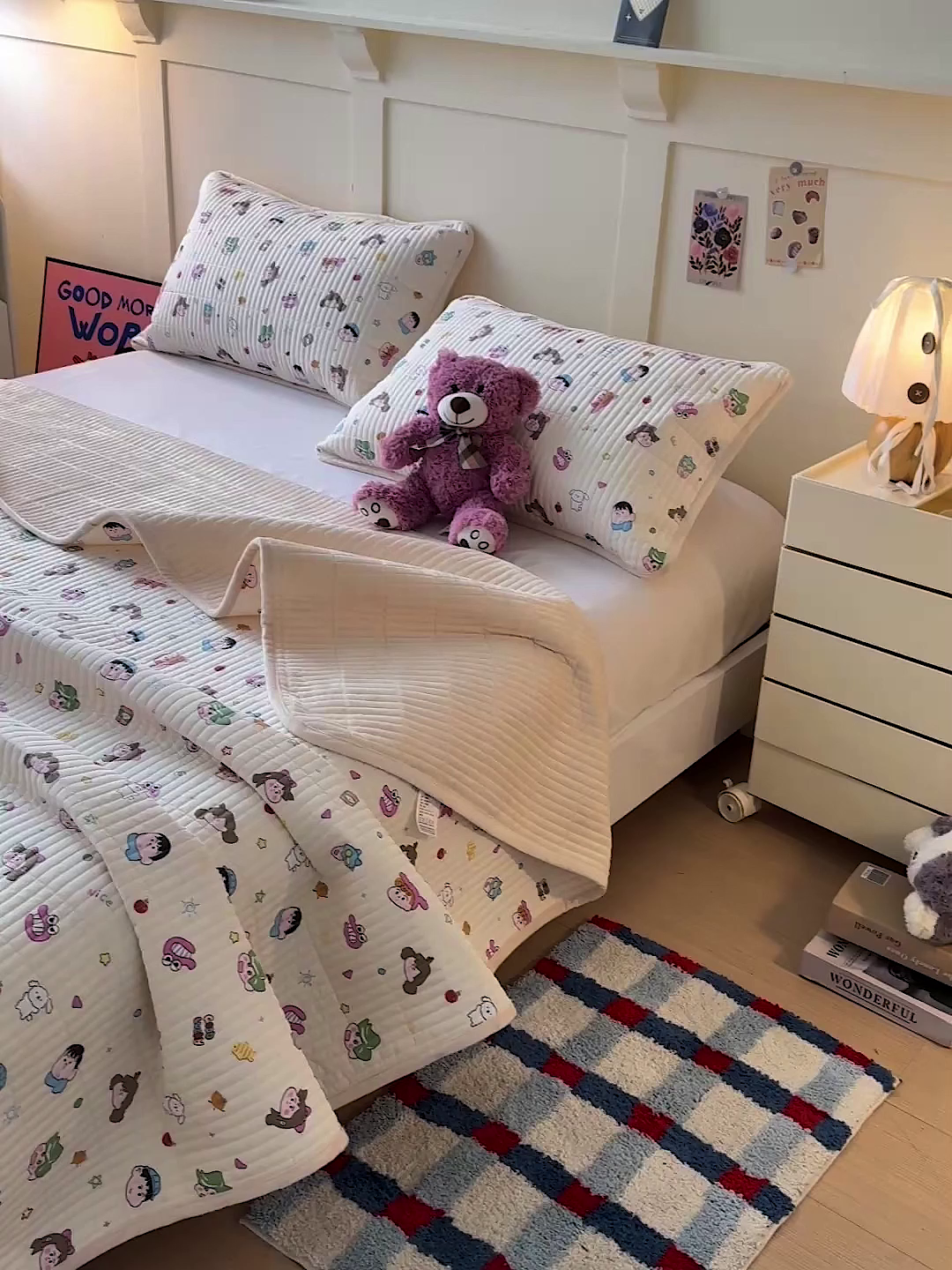 91家纺网 家纺一手货源 找家纺 橙子家居 2025新款棉加绒床盖床盖单件床盖单品床盖三件套夹层水洗棉花跑量款现货 新新一家