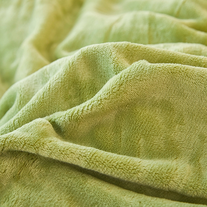 91家纺网 家纺一手货源 找家纺 三盛源 2025新款牛奶绒床品四件套冬季加厚珊瑚绒被套罩双面加绒法兰绒床单三件套 草绿-粉