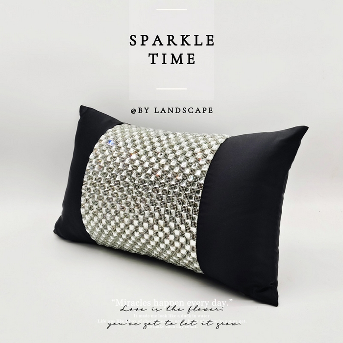 91家纺网 家纺一手货源 找家纺 澜屿 新款禅丝高精密重工大方钻小抱枕配饰 大方钻黑