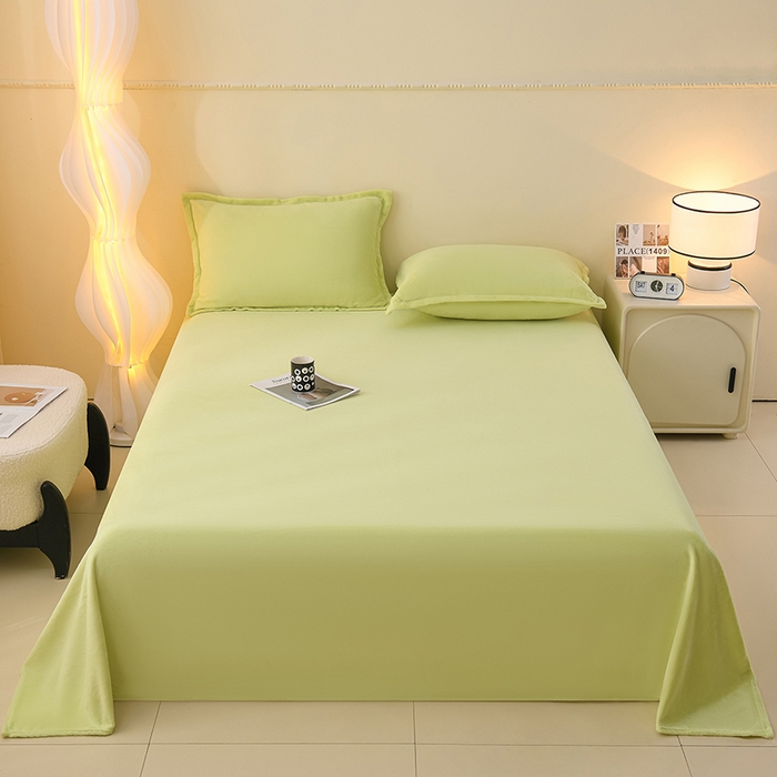 91家纺网 家纺一手货源 找家纺 （总）湘之帛 2025新款高克重纯色牛奶绒床单