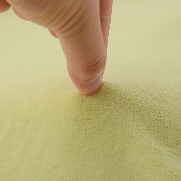 91家纺网 家纺一手货源 找家纺 湘之帛 2025新款高克重纯色牛奶绒床单 浅绿