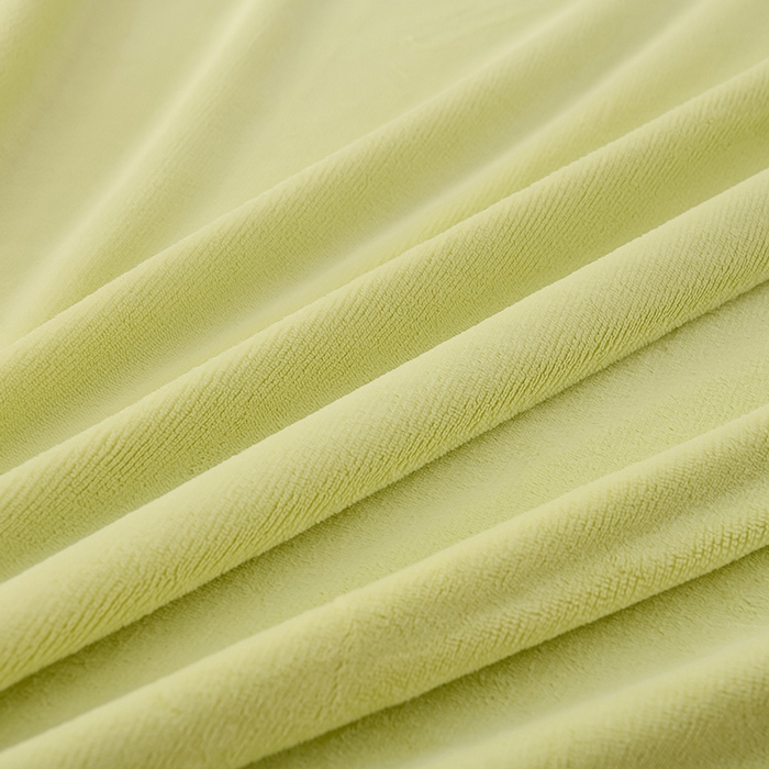 91家纺网 家纺一手货源 找家纺 湘之帛 2025新款高克重纯色牛奶绒床单 浅绿