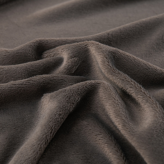 91家纺网 家纺一手货源 找家纺 湘之帛 2025新款高克重纯色牛奶绒床单 深灰