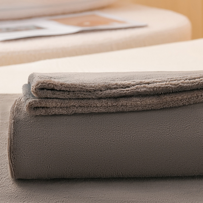 91家纺网 家纺一手货源 找家纺 湘之帛 2025新款高克重纯色牛奶绒床单 深灰