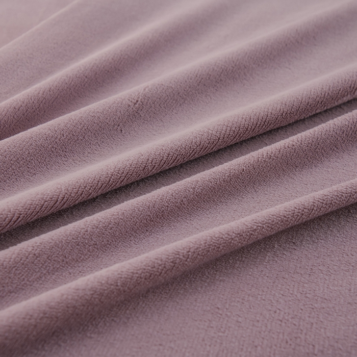 91家纺网 家纺一手货源 找家纺 湘之帛 2025新款高克重纯色牛奶绒床单 紫色