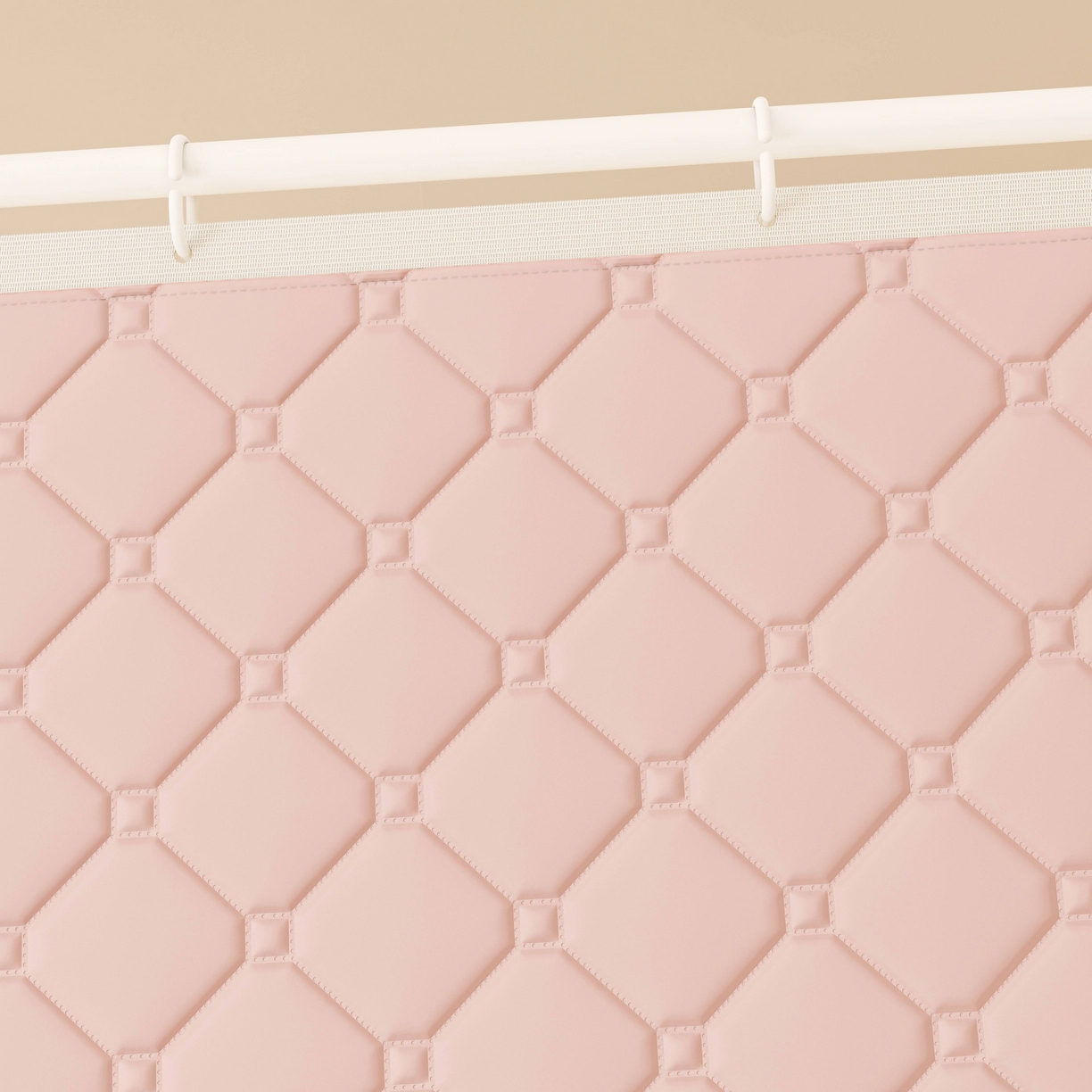 91家纺网 家纺一手货源 找家纺 初心家纺 2025新款防尘遮光保暖蚊帐 粉玉