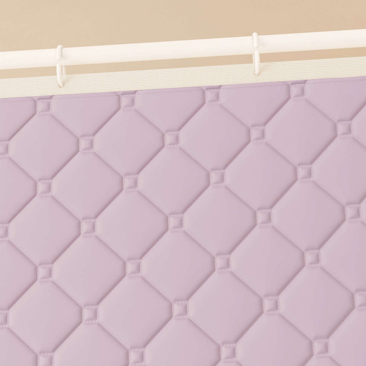 91家纺网 家纺一手货源 找家纺 初心家纺 2025新款防尘遮光保暖蚊帐 浅紫