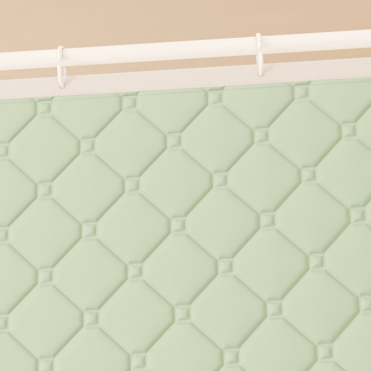 91家纺网 家纺一手货源 找家纺 初心家纺 2025新款防尘遮光保暖蚊帐 浅绿