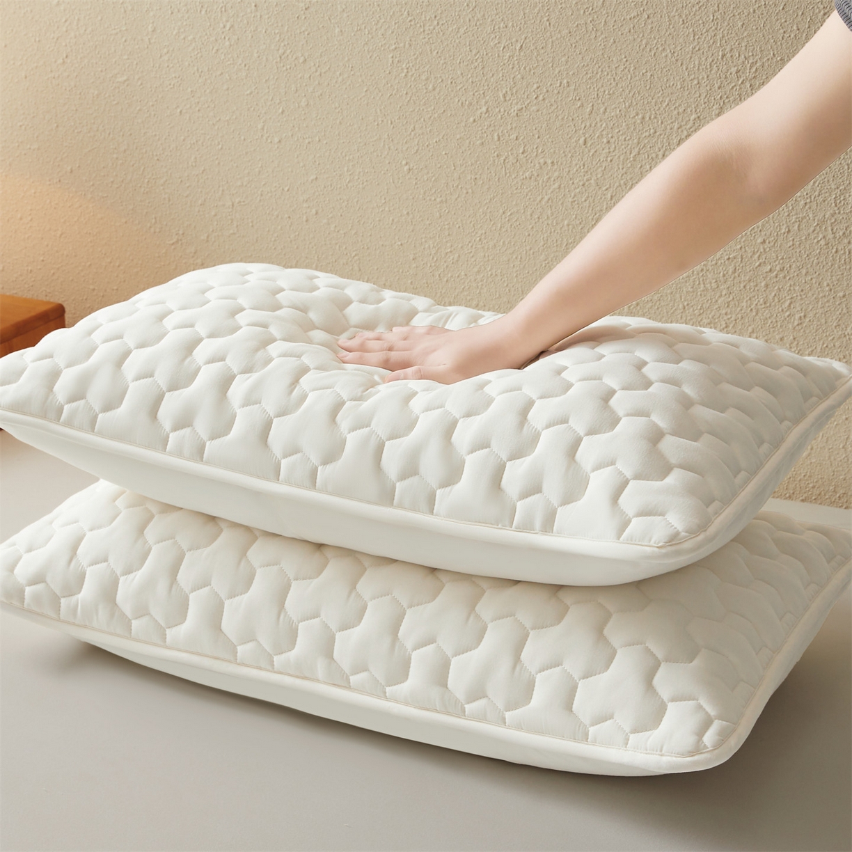 91家纺网 家纺一手货源 找家纺 （总）居眠 2025新款简格-棉花防水枕套-简格