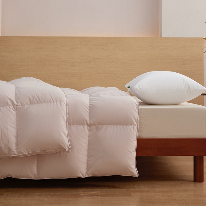 91家纺网 家纺一手货源 找家纺 华盛羽绒被壳 2025新款不跑被的羽绒被壳天丝超柔棉 天丝超柔豆沙