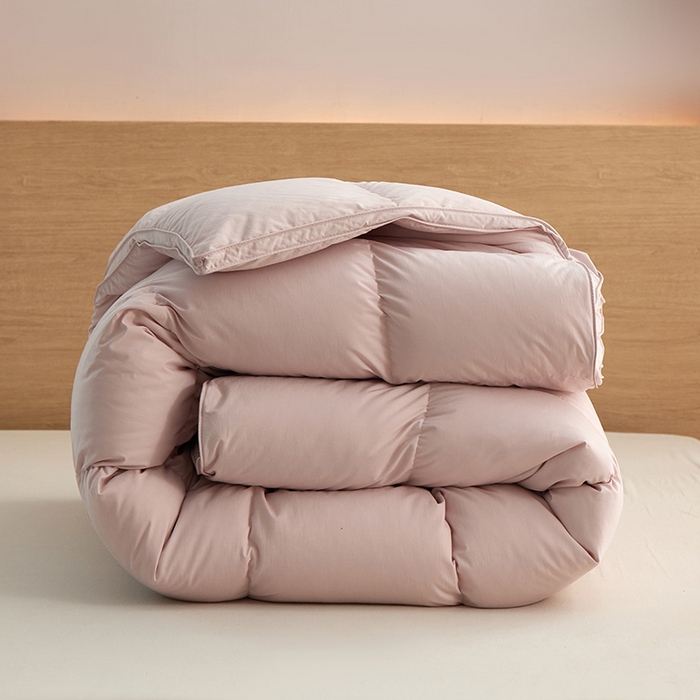 91家纺网 家纺一手货源 找家纺 华盛羽绒被壳 2025新款不跑被的羽绒被壳天丝超柔棉 天丝超柔豆沙