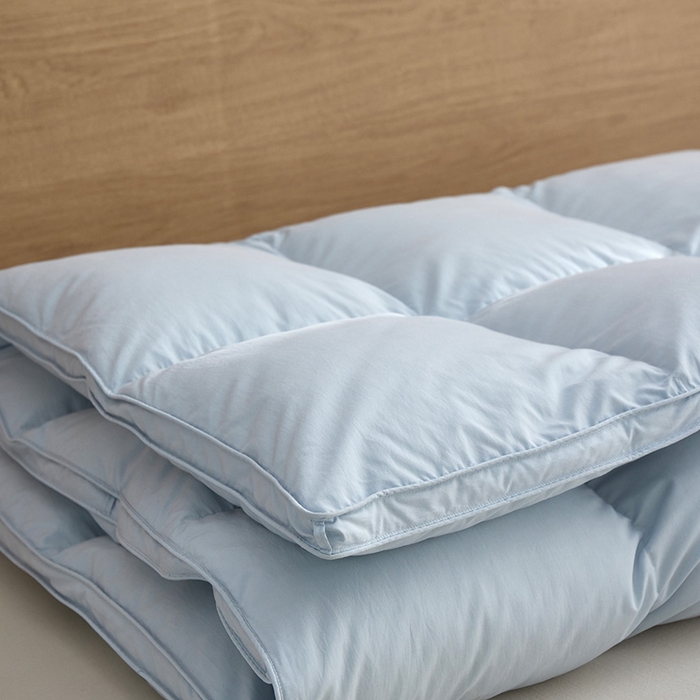 91家纺网 家纺一手货源 找家纺 华盛羽绒被壳 2025新款不跑被的羽绒被壳天丝超柔棉 天丝超柔蓝