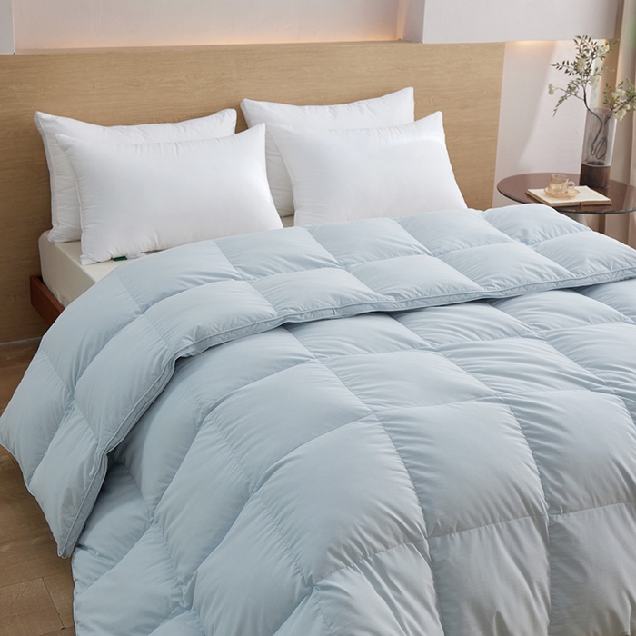 91家纺网 家纺一手货源 找家纺 华盛羽绒被壳 2025新款不跑被的羽绒被壳天丝超柔棉 天丝超柔蓝